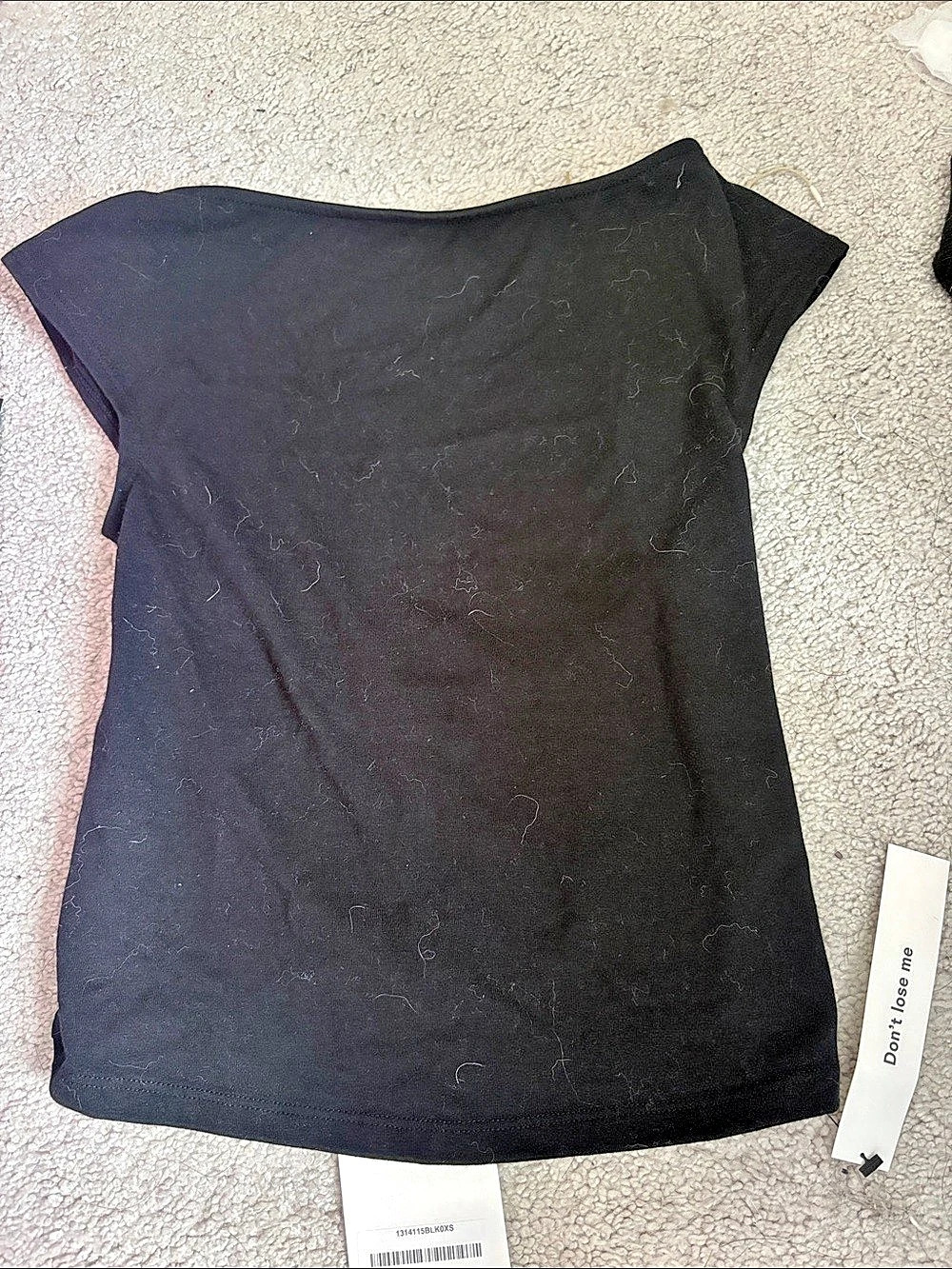 Reformation Darra Knit Top Short Sleeve Black Size XS